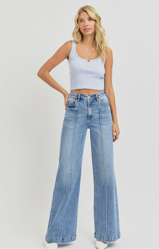 The Riley Wide Leg Jean - Risen