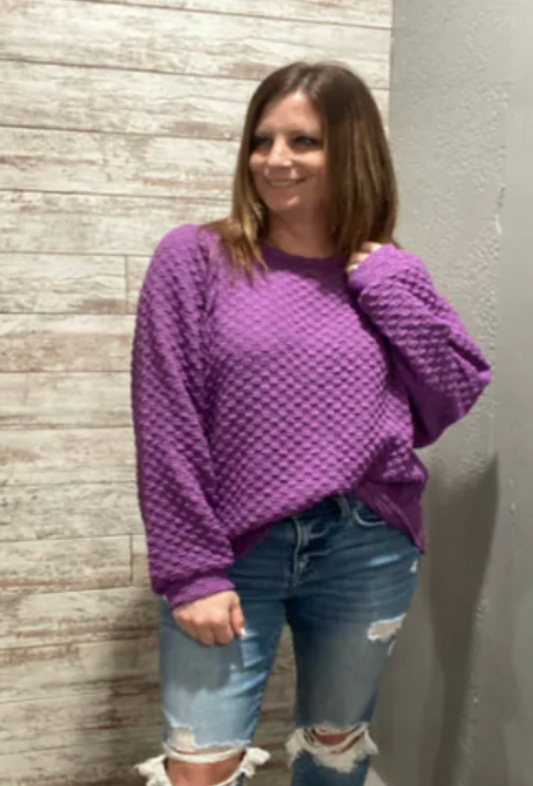 Pretty in Purple Sweater