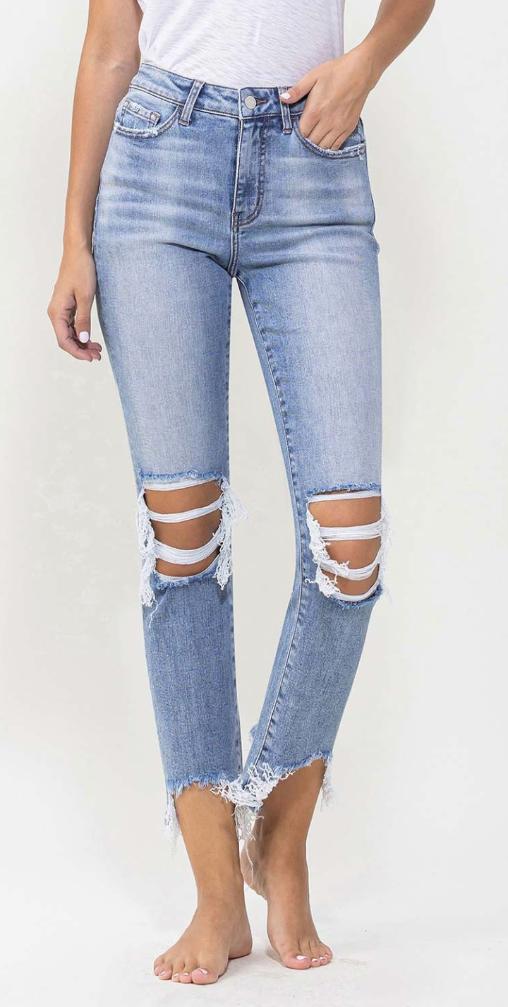 Lovervet High Rise Kick Flare Jeans