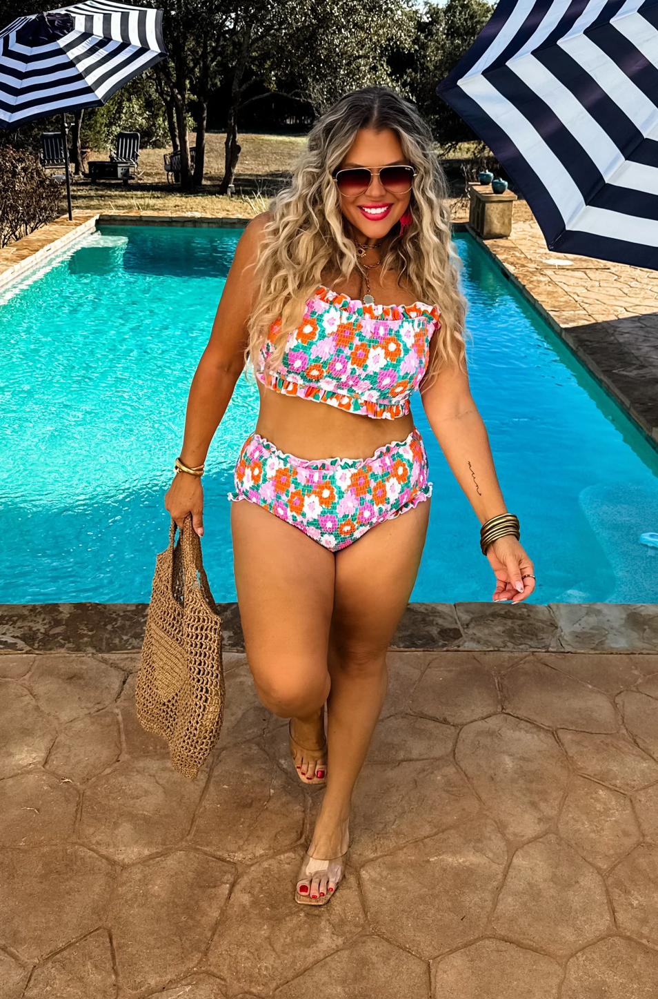 PREORDER- AMALFI BLOOMS SWIM SET- ETA 4/21