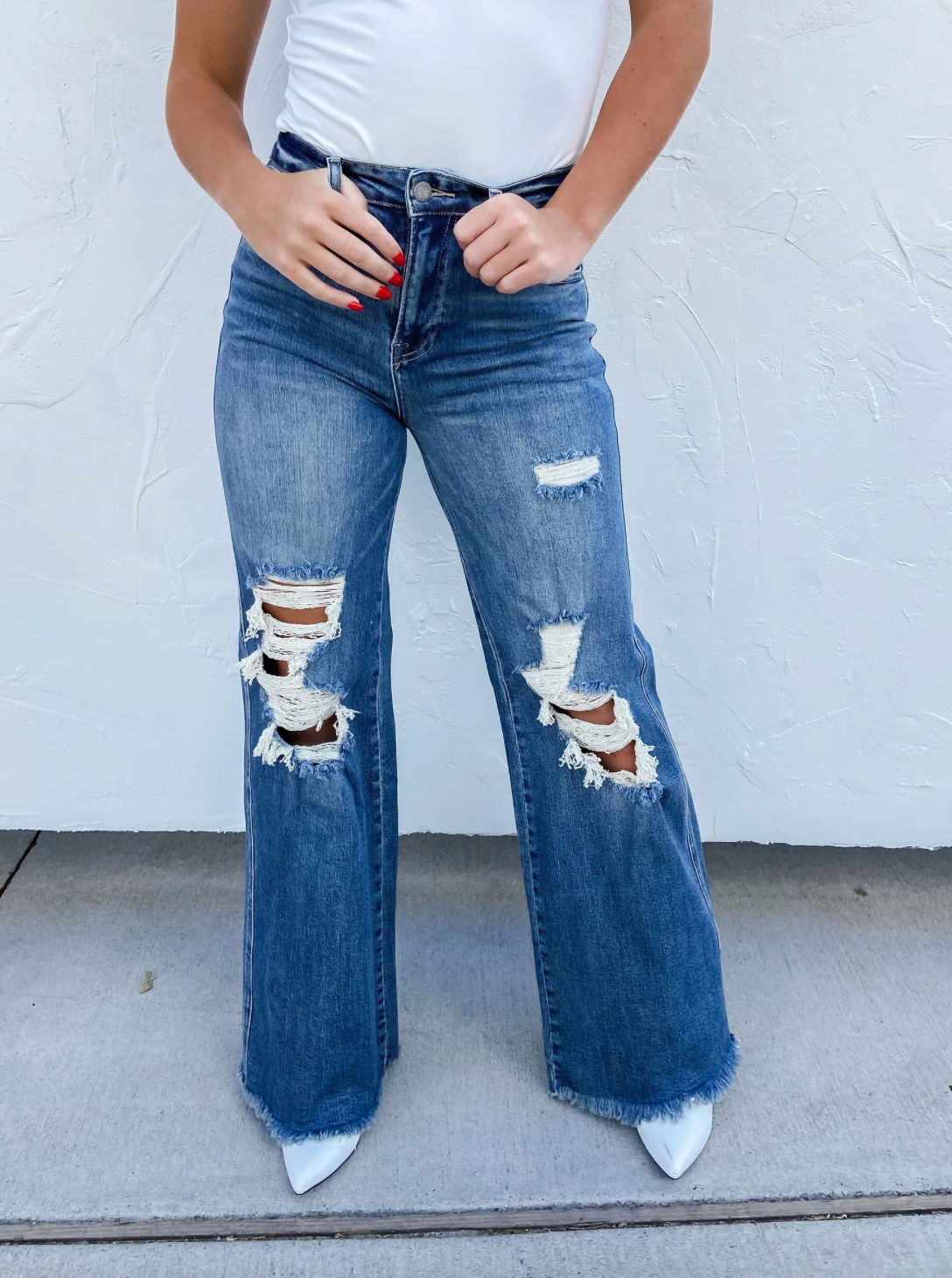 Blakeley Medium Wash Distressed Jeans