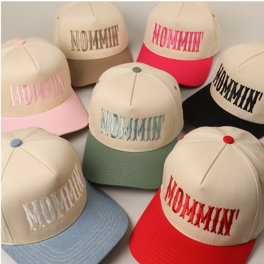 Mommin' Embroidery Two-Tone Trucker Hat