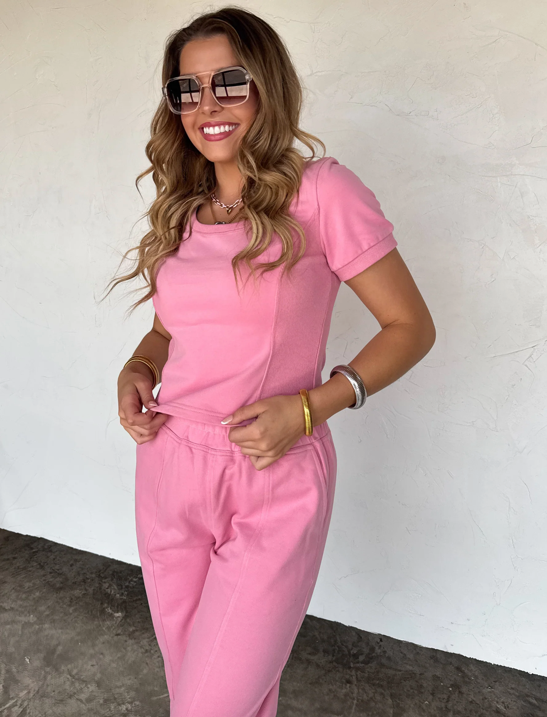 Stay In Crop Pant Set