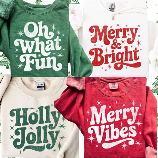 PRE ORDER: CHRISTMAS GRAPHIC SWEATSHIRTS