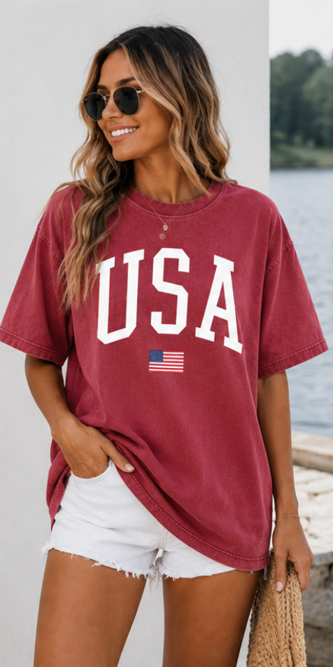 USA Comfort Colors Graphic Tee