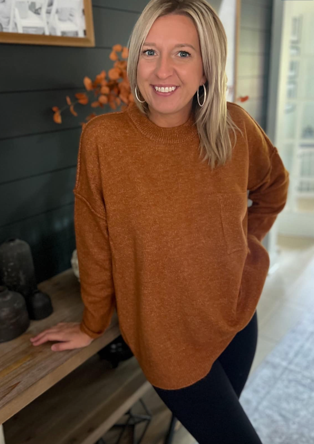 Autumn Ember Oversized Sweater