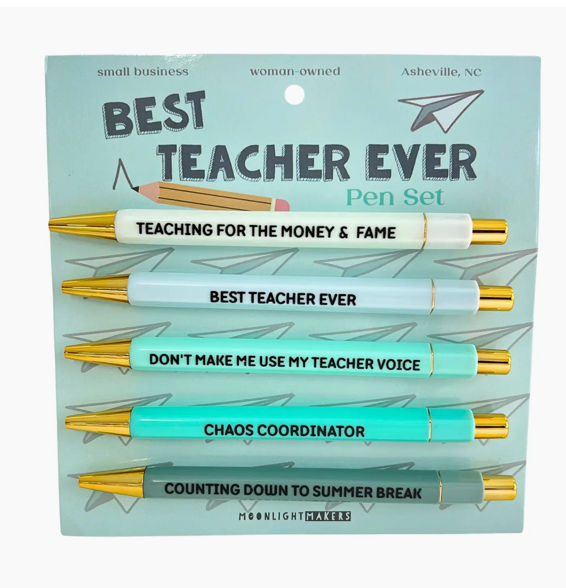 Best Teacher Ever Snarky Pens