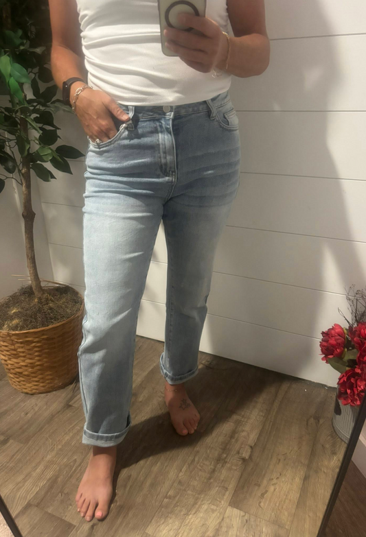 Alexie Straight Leg Cropped Jeans