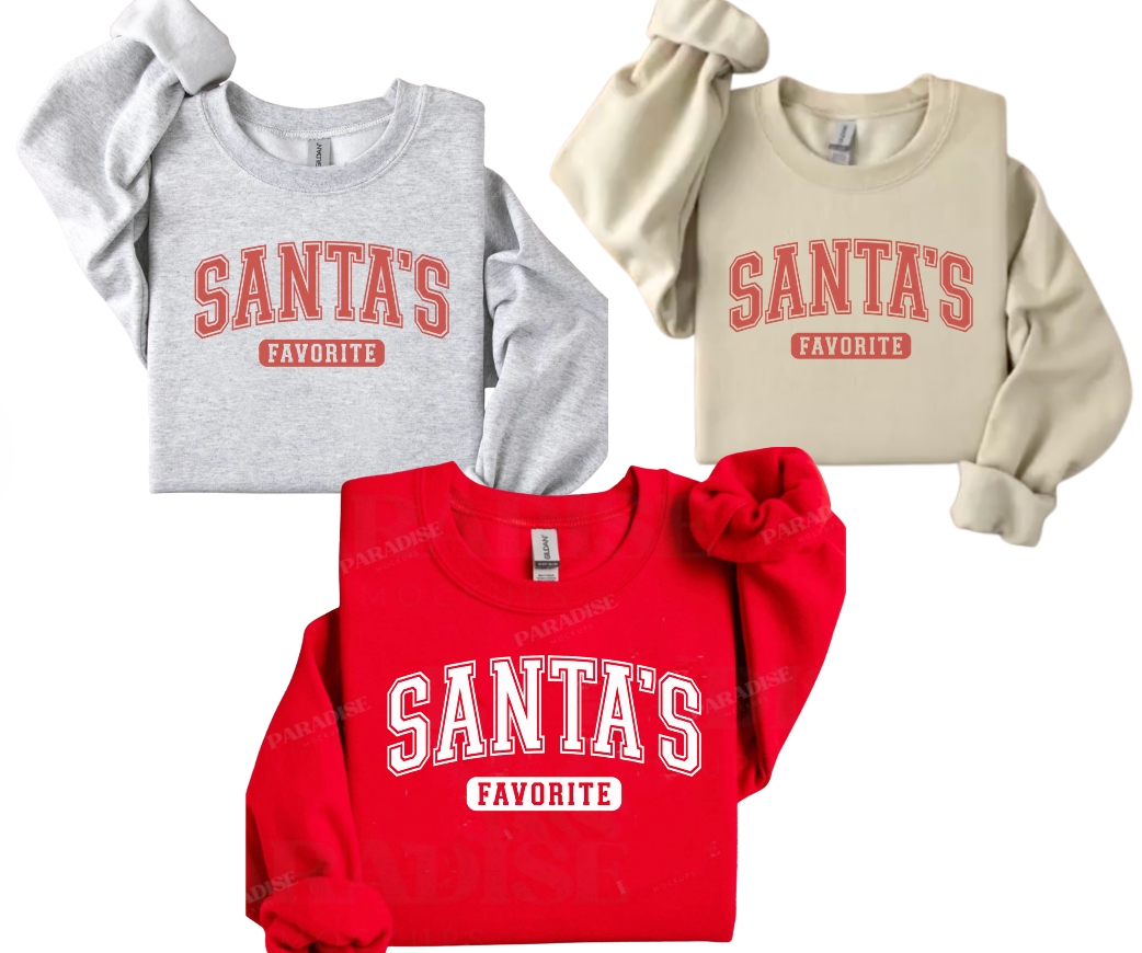 PRE ORDER: SANTA'S FAVORITE CREWNECK