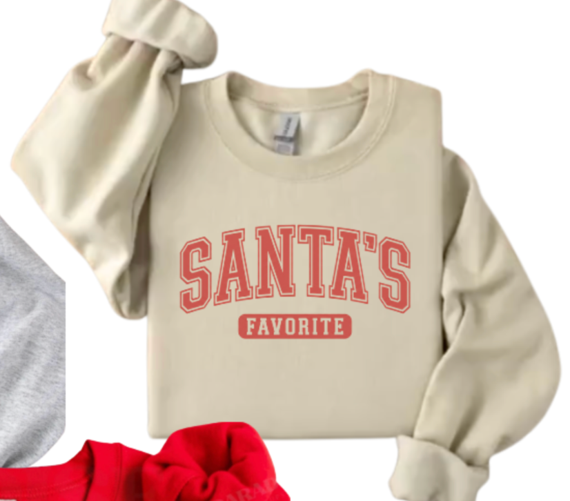 PRE ORDER: SANTA'S FAVORITE CREWNECK