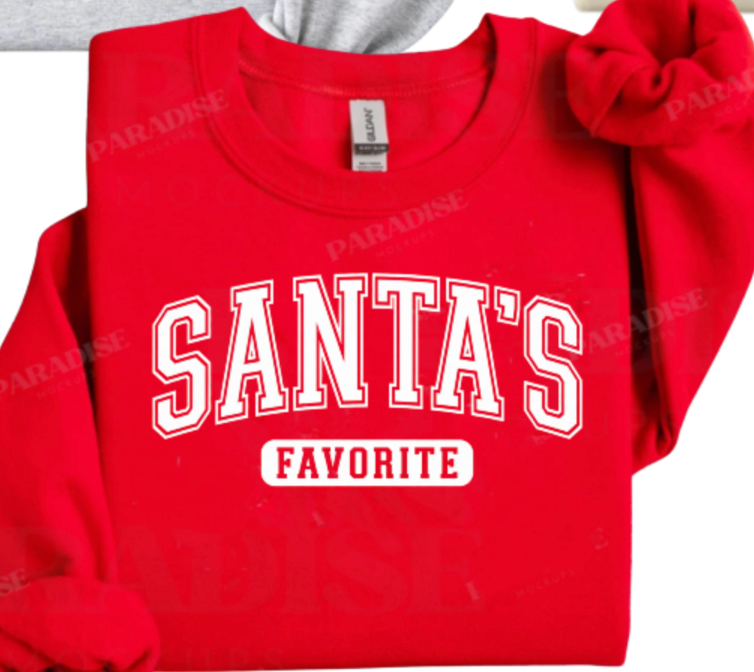 PRE ORDER: SANTA'S FAVORITE CREWNECK