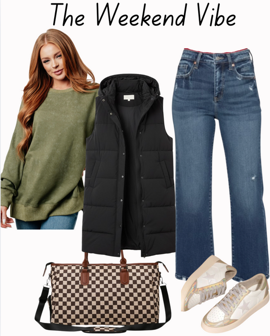 No Plain Jane Oversized Sweatshirt in Green