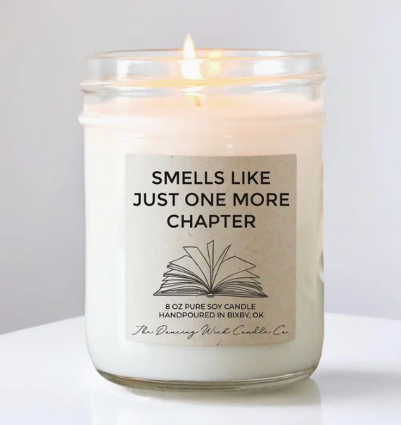 Handmade Soy Candles - Smells Like One More Chapter