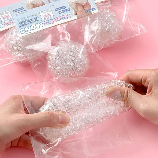 SNOW SQUISH – Clear Jelly Bead Stress Ball (only 1 left)