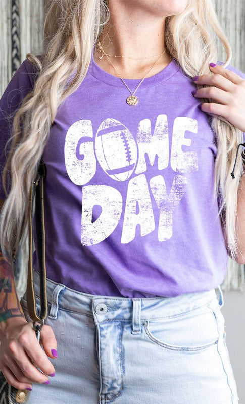 Distressed Game Day Graphic Tee