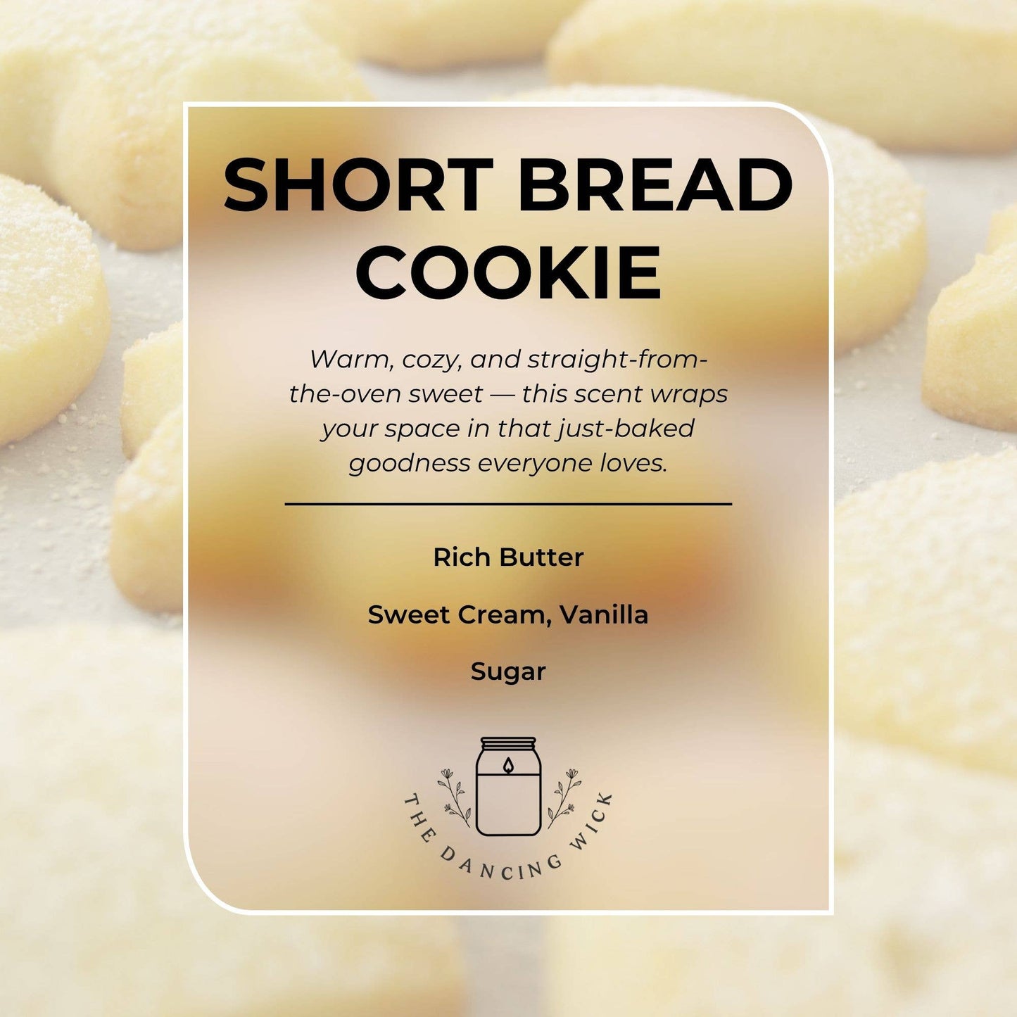 Thanks For Being Part Of My Story Soy Candle | Teacher Gift: Mini 4 oz candle / Shortbread Cookies