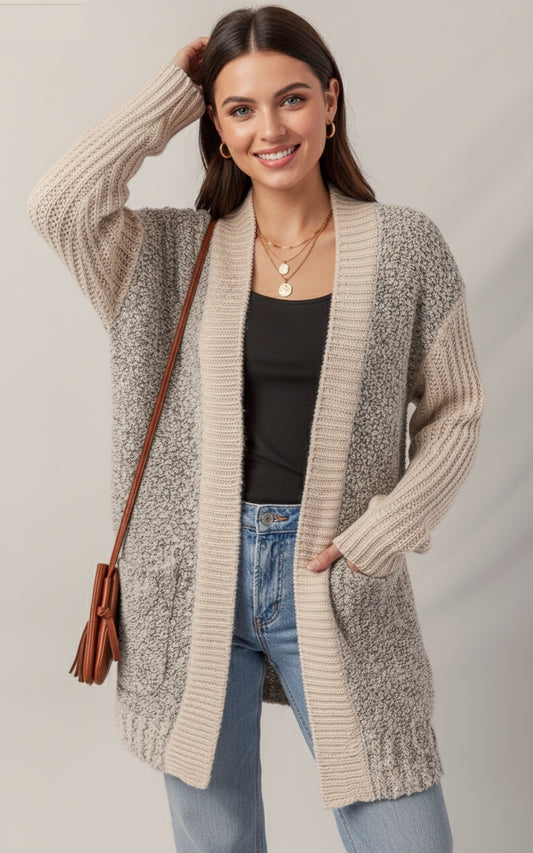 The Willow Two Tone Cardigan