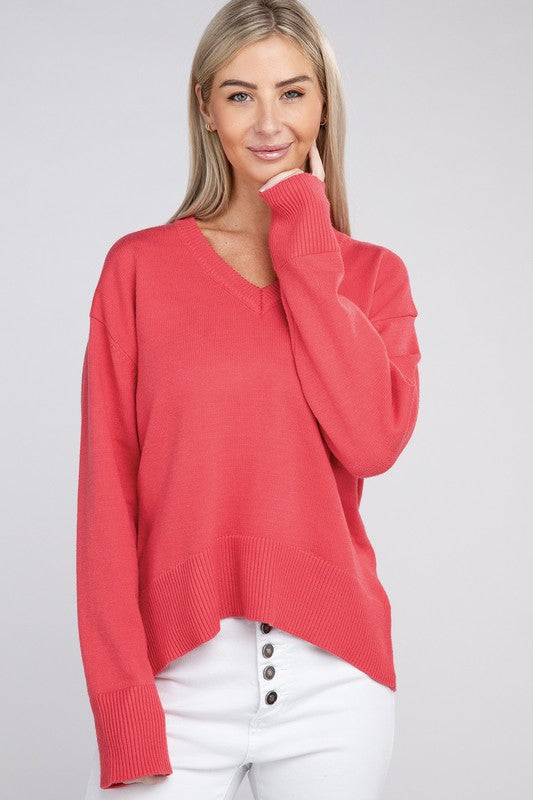 See Right Through You V Neck Sweater