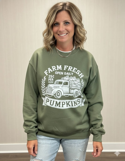 Farm Fresh Pumpkins Pullover