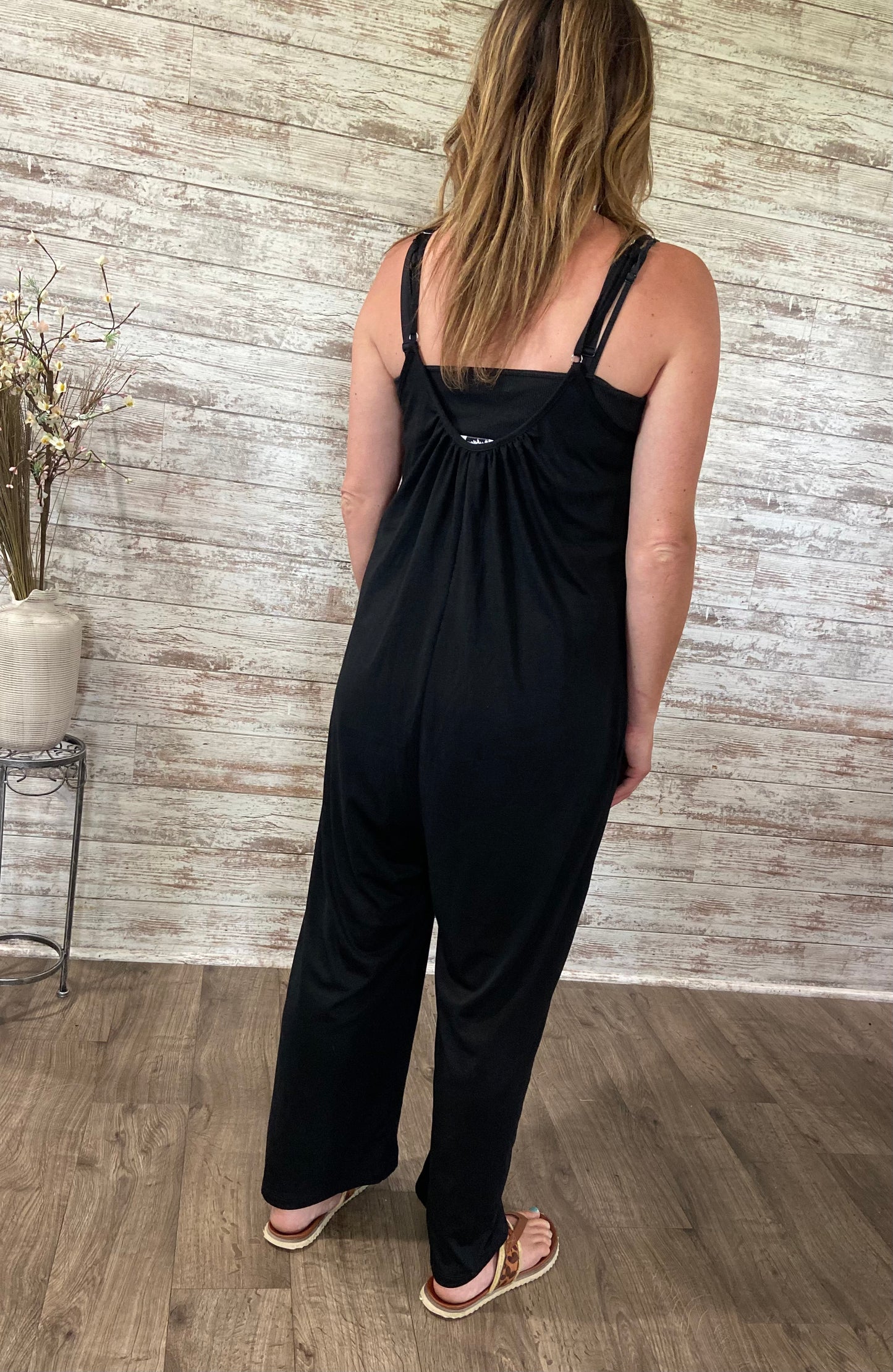 Relaxed Fit Jumpsuit - black