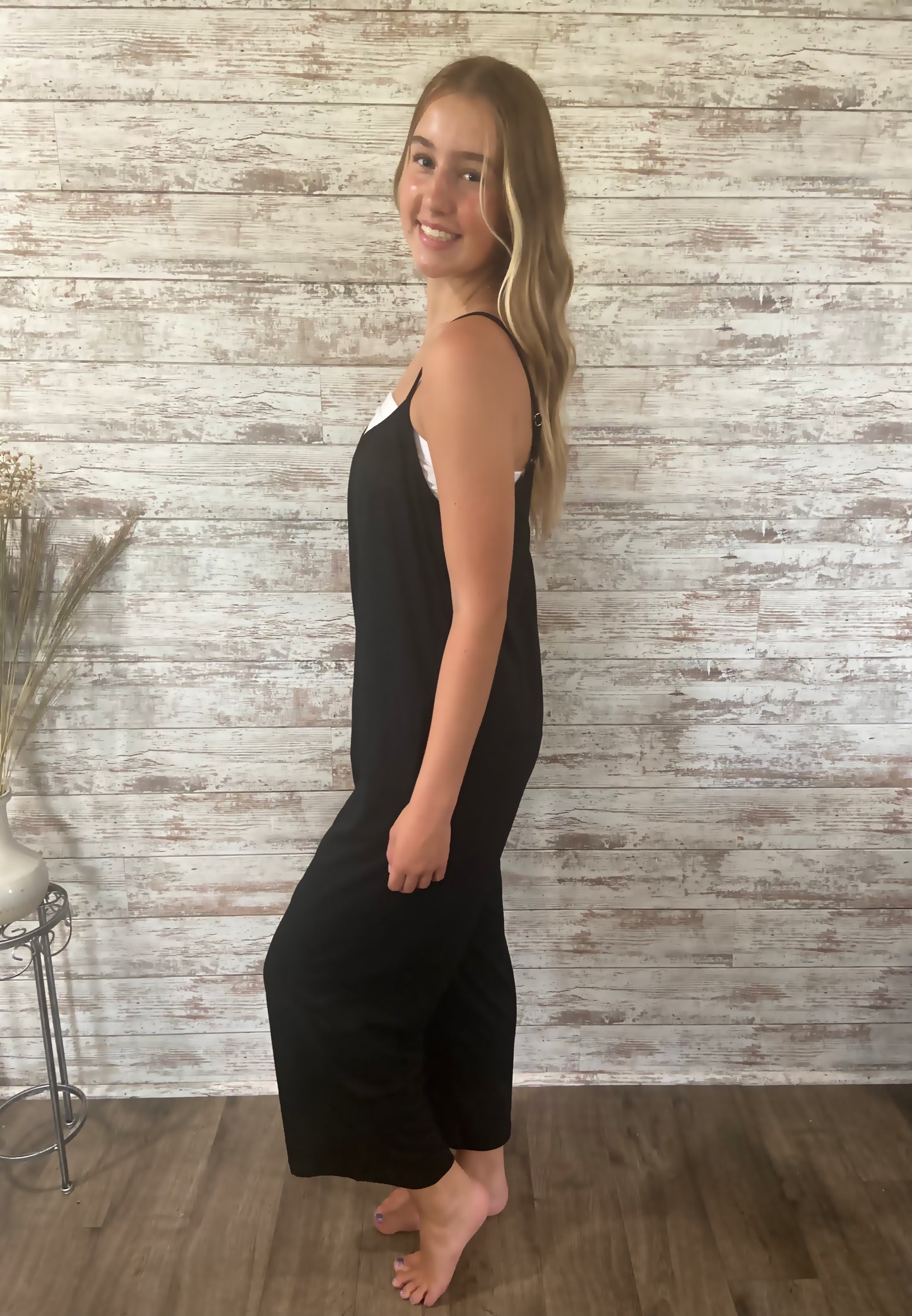 Relaxed Fit Jumpsuit - black